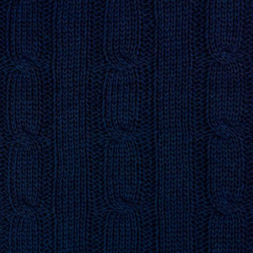 Плед Фадо (Fado) вязаный, синий (без подарочной коробки)