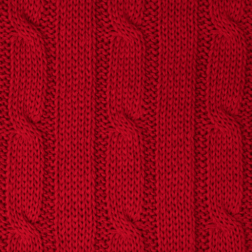 Плед Фадо (Fado) вязаный, красный (без подарочной коробки)