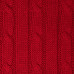 Плед Фадо (Fado) вязаный, красный (без подарочной коробки)