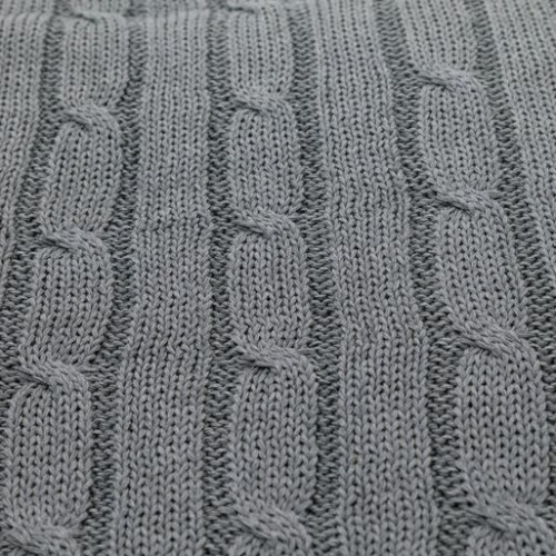 Плед Фадо (Fado) вязаный, серый (без подарочной коробки)