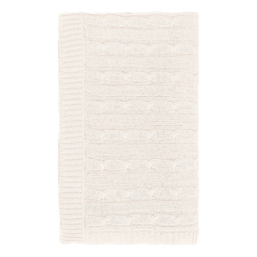 Плед Фадо (Fado) вязаный, бежевый (без подарочной коробки)