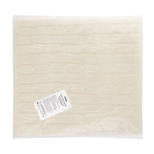 Плед Фадо (Fado) вязаный, бежевый (без подарочной коробки)