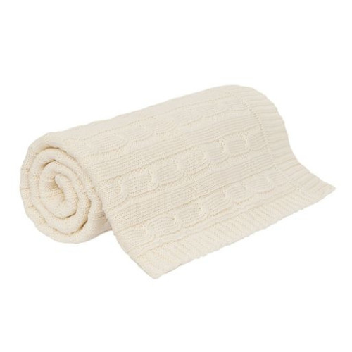 Плед Фадо (Fado) вязаный, бежевый (без подарочной коробки)