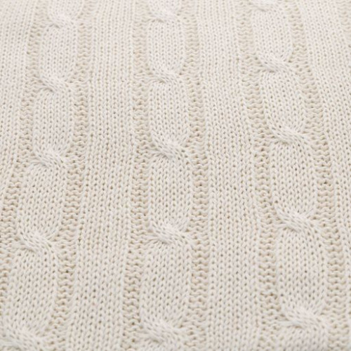 Плед Фадо (Fado) вязаный, бежевый (без подарочной коробки)