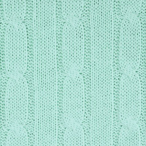 Плед Фадо (Fado) вязаный, аква (без подарочной коробки)