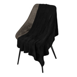 Плед Селла (Cella) вязаный, черный (без подарочной коробки)