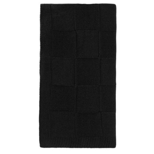 Плед Селла (Cella) вязаный, черный (без подарочной коробки) Плед Селла (Cella) вязаный, черный (без подарочной коробки)