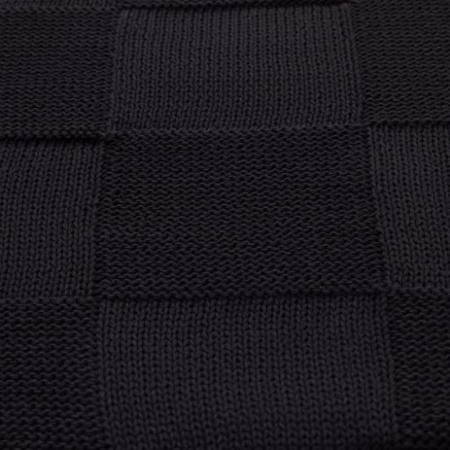 Плед Селла (Cella) вязаный, черный (без подарочной коробки) Плед Селла (Cella) вязаный, черный (без подарочной коробки)