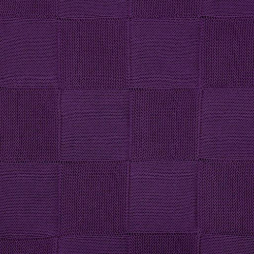 Плед Селла (Cella) вязаный, фиолетовый (без подарочной коробки)