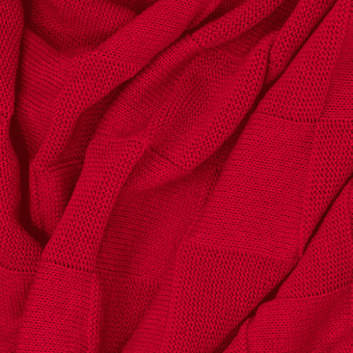 Плед Селла (Cella) вязаный, красный (без подарочной коробки) Плед Селла (Cella) вязаный, красный (без подарочной коробки)