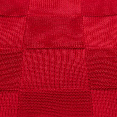 Плед Селла (Cella) вязаный, красный (без подарочной коробки) Плед Селла (Cella) вязаный, красный (без подарочной коробки)