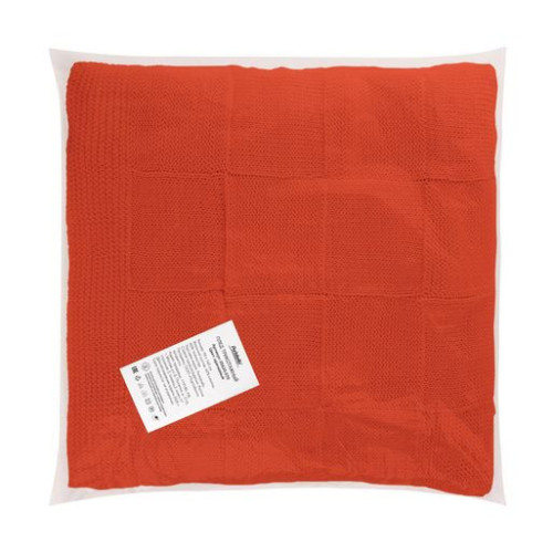 Плед Селла (Cella) вязаный, оранжевый (без подарочной коробки)