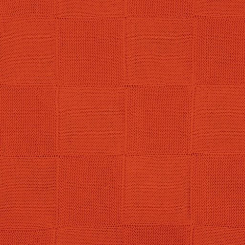 Плед Селла (Cella) вязаный, оранжевый (без подарочной коробки)