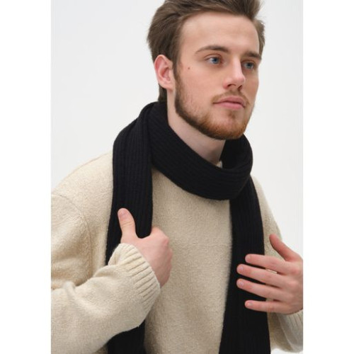 Шарф Форгес (Forges) вязаный, черный Шарф Форгес (Forges) вязаный, черный