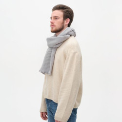 Шарф Форгес (Forges) вязаный, серый