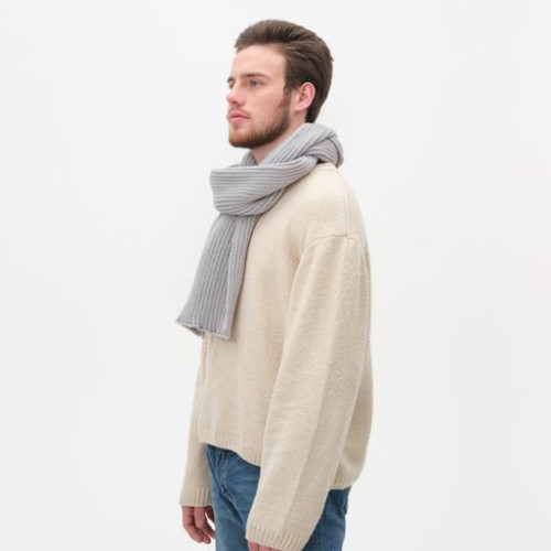 Шарф Форгес (Forges) вязаный, серый Шарф Форгес (Forges) вязаный, серый