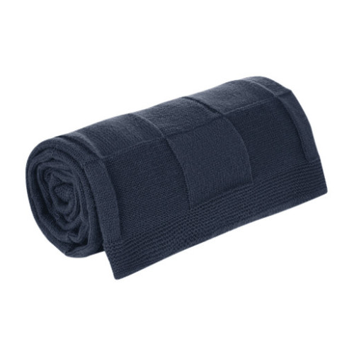 Плед Селла Софт (Cella Soft) вязаный, 160*90 см, синий