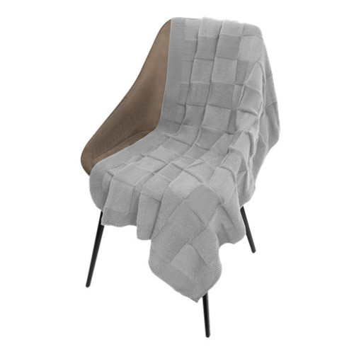 Плед Селла Софт (Cella Soft) вязаный, 160*90 см, серый Плед Селла Софт (Cella Soft) вязаный, 160*90 см, серый