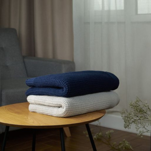 Плед Мальта Софт (Malta Soft) вязаный, 160*90 см, синий Плед Мальта Софт (Malta Soft) вязаный, 160*90 см, синий