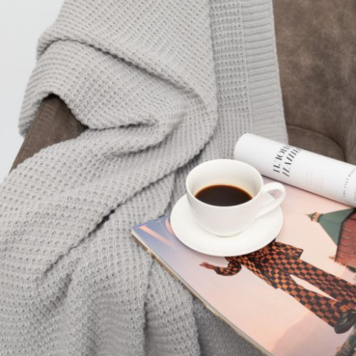 Плед Мальта Софт (Malta Soft) вязаный, 160*90 см, серый Плед Мальта Софт (Malta Soft) вязаный, 160*90 см, серый