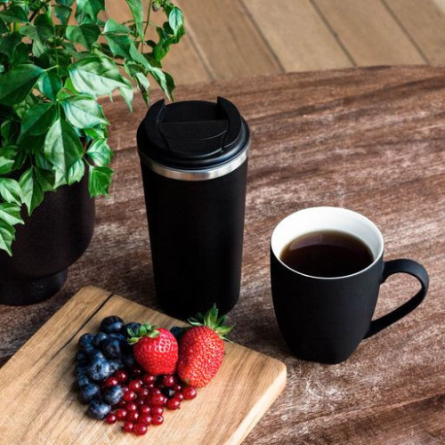 Термокружка вакуумная Палермо (Palermo), черная Термокружка вакуумная Палермо (Palermo), черная