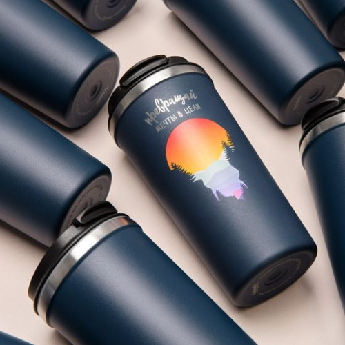 Термокружка вакуумная Палермо (Palermo), синяя Термокружка вакуумная Палермо (Palermo), синяя