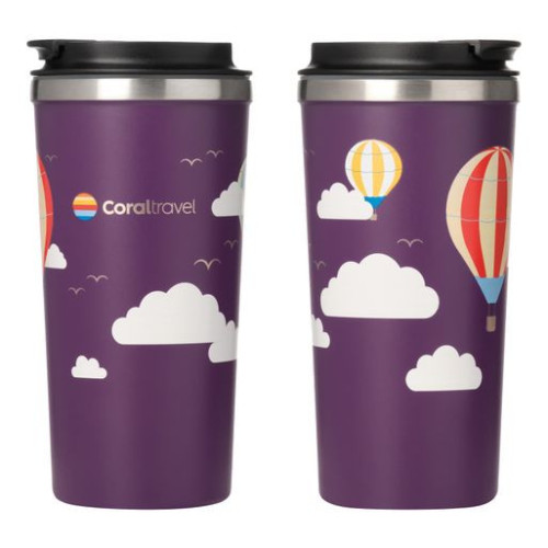 Термокружка вакуумная Палермо (Palermo), фиолетовая