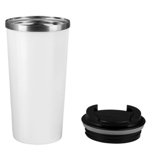 Термокружка вакуумная Палермо (Palermo), белая, гладкое покрытие