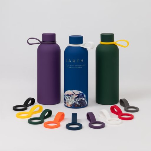 Термобутылка вакуумная герметичная Прима (Prima), синяя