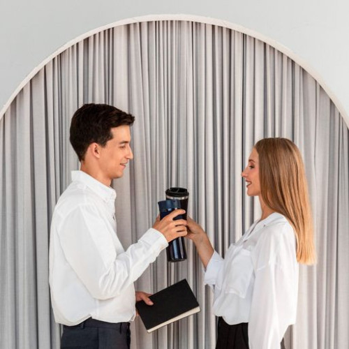 Термокружка вакуумная Поло (Polo), синяя Термокружка вакуумная Поло (Polo), синяя