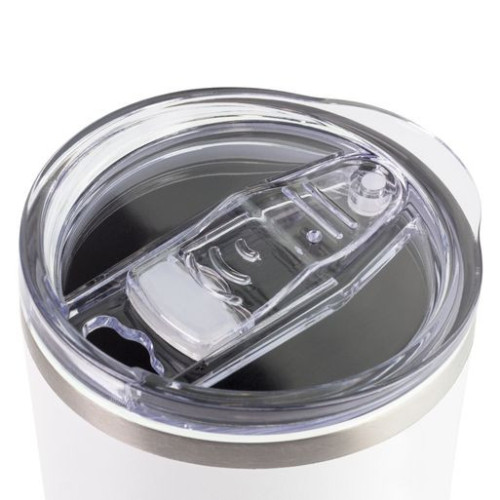 Термокружка вакуумная с керамическим покрытием Арктик (Arctic), белый/серый