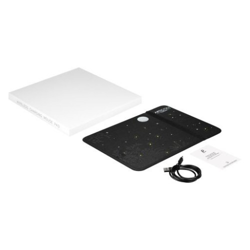 Коврик для мыши с беспроводным зарядным устройством 15W Онор (Honor), синий