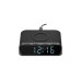 Зарядная станция с часами 15W Rigel, черная Зарядная станция с часами 15W Rigel, черная