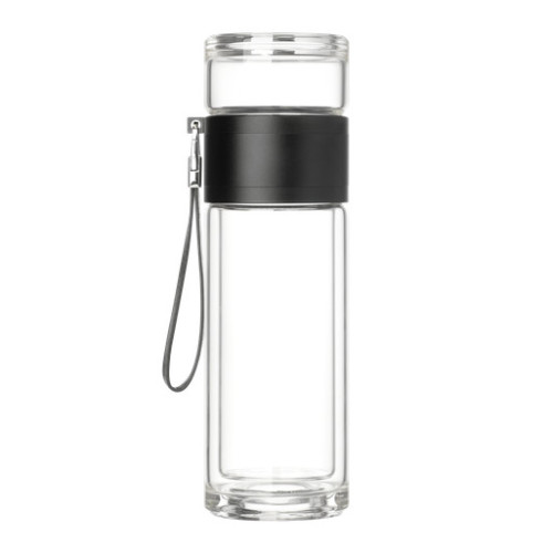 Бутылка стеклянная с двойными стенками Терсо (Terso), черная