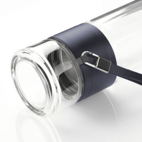 Бутылка стеклянная с двойными стенками Терсо (Terso), синяя