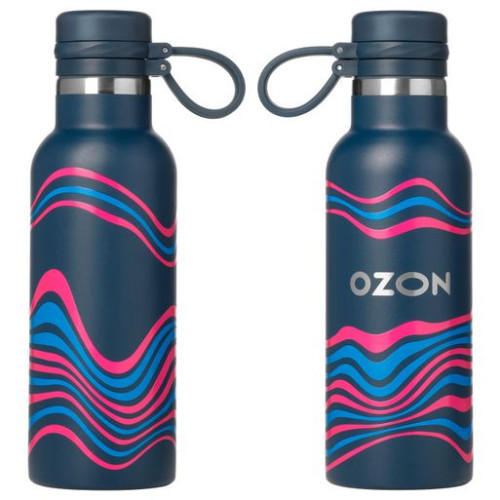 Термобутылка вакуумная герметичная Модена (Modena), синяя