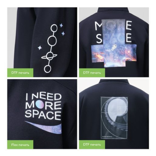 Толстовка на молнии Астин (Astin) темно-синяя