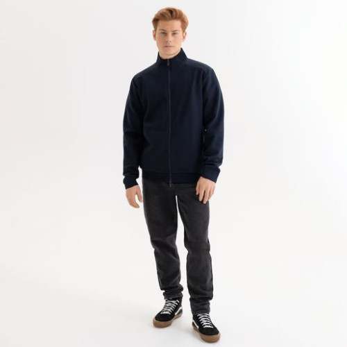 Толстовка на молнии Астин (Astin) темно-синяя