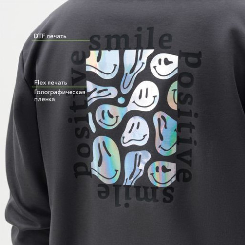 Толстовка на молнии Астин (Astin), антрацит