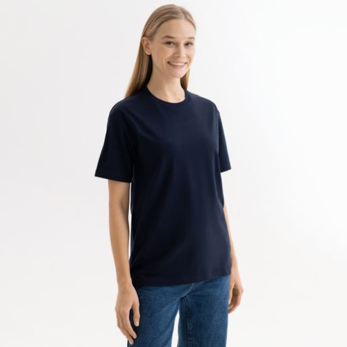 Футболка унисекс Крис (Kris), 150 гр., темно-синяя Футболка унисекс Крис (Kris), 150 гр., темно-синяя