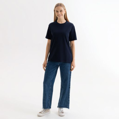 Футболка унисекс Крис (Kris), 150 гр., темно-синяя Футболка унисекс Крис (Kris), 150 гр., темно-синяя