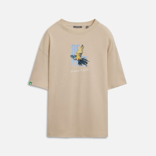 Футболка унисекс премиум Аура (Aura), бежевый Футболка унисекс премиум Аура (Aura), бежевый