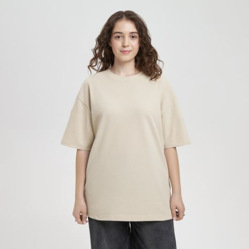 Футболка унисекс премиум Аура (Aura), бежевый Футболка унисекс премиум Аура (Aura), бежевый