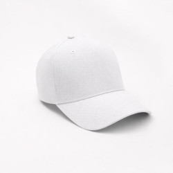 Бейсболка Фит (Fit), 5 клиньев, белый