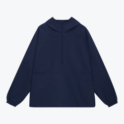 Ветровка (анорак) оверсайз унисекс Риссман (Rissman), темно-синяя