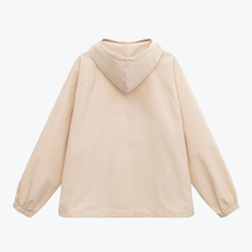 Ветровка (анорак) оверсайз унисекс Риссман (Rissman), бежевая