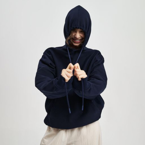 Худи релакс унисекс Адвенче (Adventure), темно-синий Худи релакс унисекс Адвенче (Adventure), темно-синий