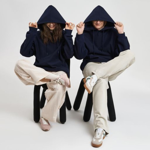 Худи релакс унисекс Адвенче (Adventure), темно-синий Худи релакс унисекс Адвенче (Adventure), темно-синий