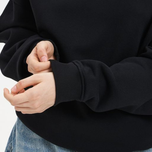 Худи оверсайз унисекс Фьюжн (Fusion), черный