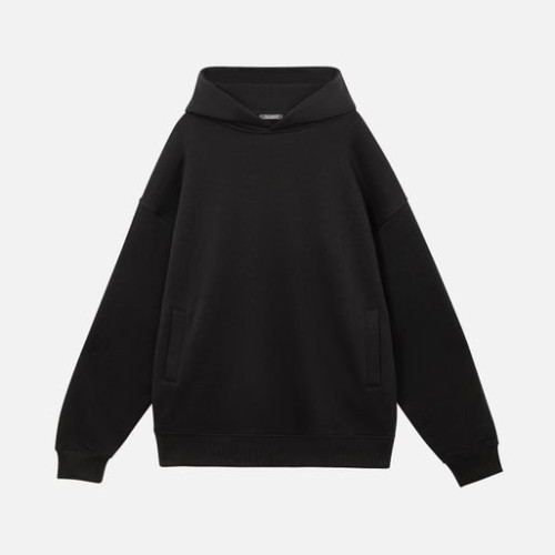 Худи оверсайз унисекс Фьюжн (Fusion), черный